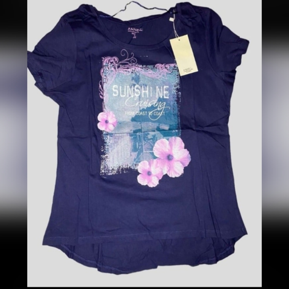 Women's T-shirt sunshine cruising from coast to coast size xl nwt
